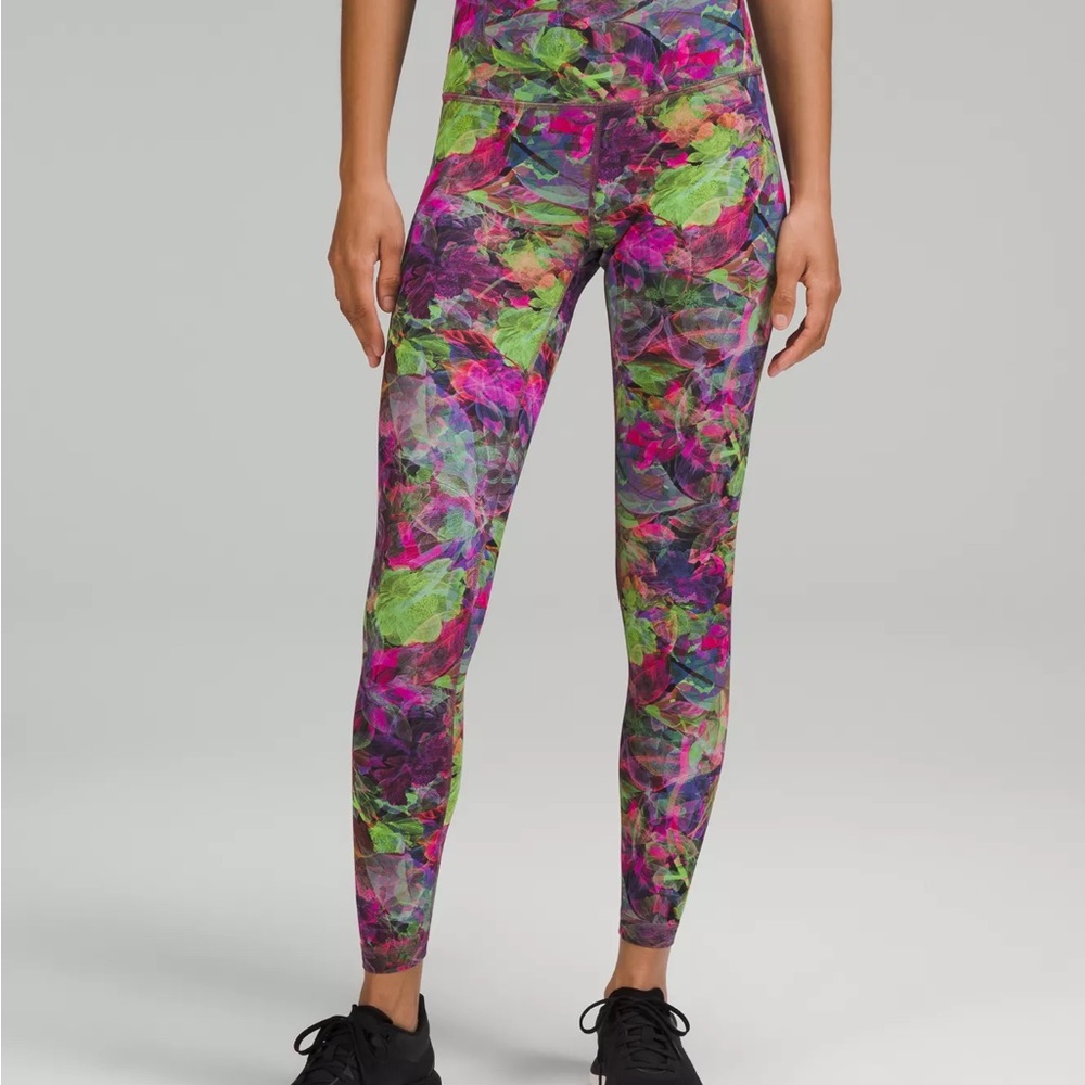 Lululemon Athletica Multicolor Floral Leggings